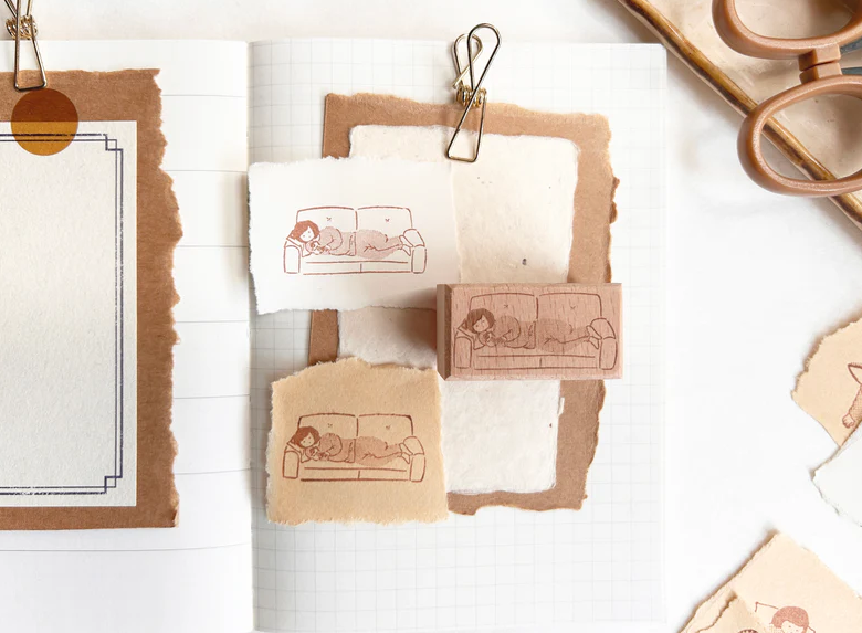 Paper goods by Dorie - Stamp - Miss Ng Yuk Rot in Sofa Stamp