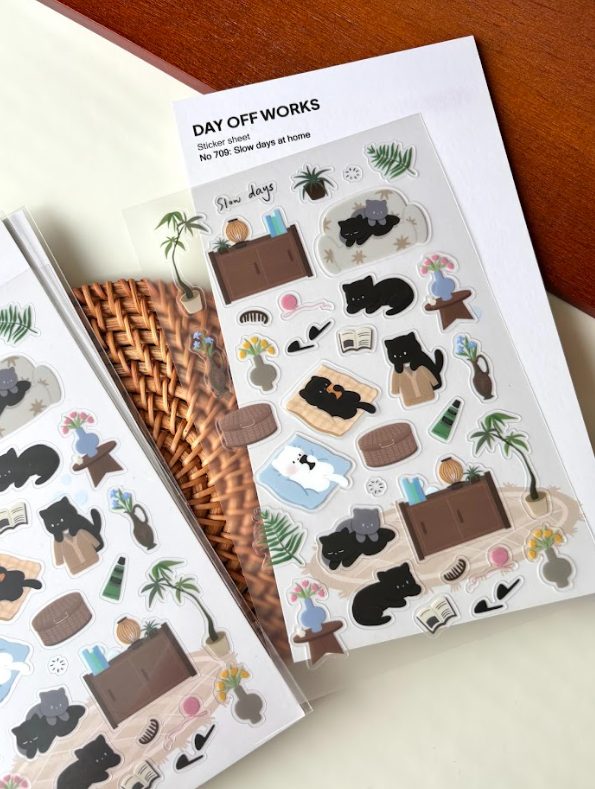 Dayoff Works Sticker Sheet - 709 - Slow Days