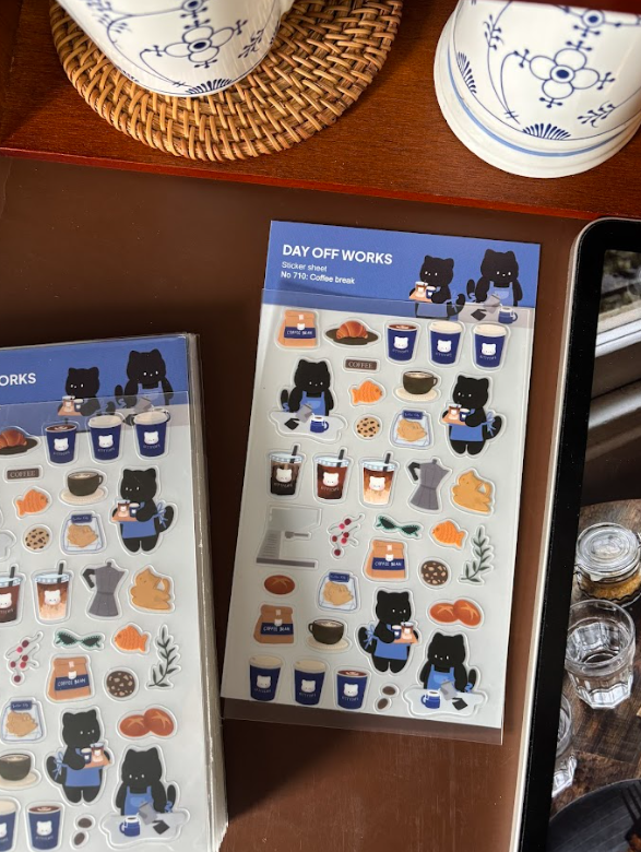 Dayoff Works Sticker Sheet - 710 - Coffee Break