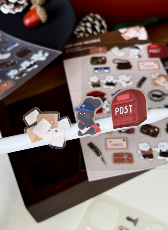 Dayoff Works Sticker Sheet - 712 - Posts and letters