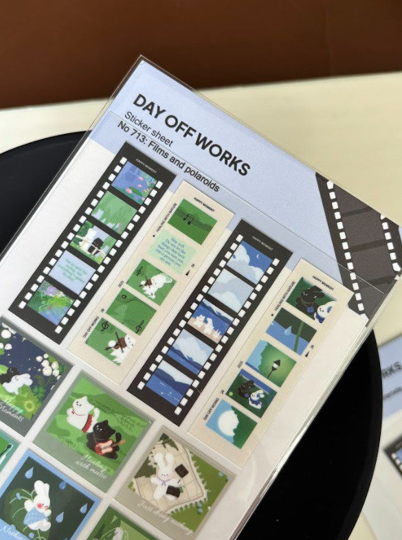 Dayoff Works Sticker Sheet - 713 - Films and polaroids