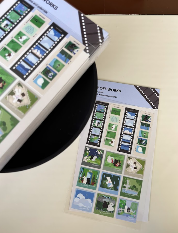 Dayoff Works Sticker Sheet - 713 - Films and polaroids