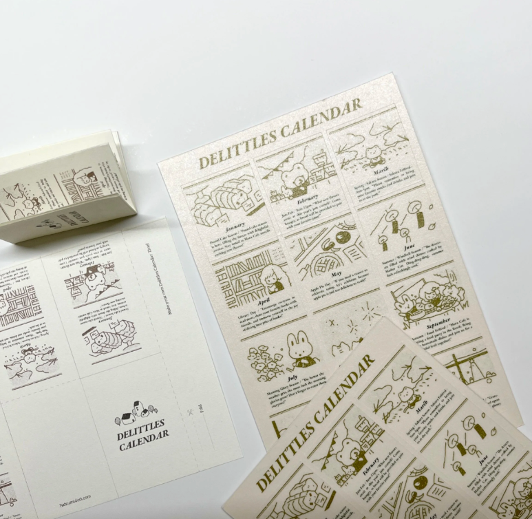 Hatsu midori -  Delittles Calender Sticker Sheet