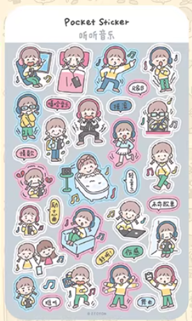 Molinta Sticker Sheets - Pocket Sticker  v14