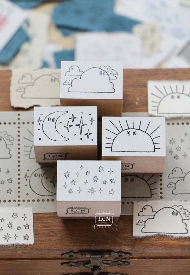 Lin Chia Ning - Stamp - Weather Set