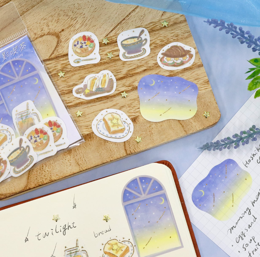 Kamiiso -  Starlight Cafe - Luminous Morning - Flake Stickers