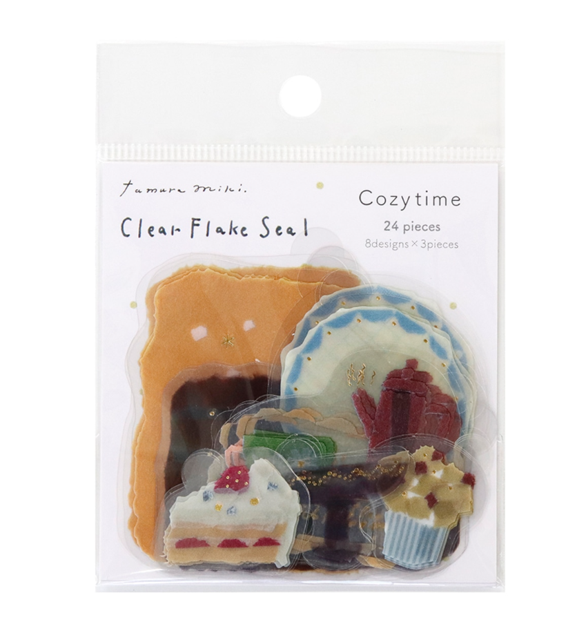 Kamiiso x Miki Tamura -  Cozytime - Clear Flake Stickers