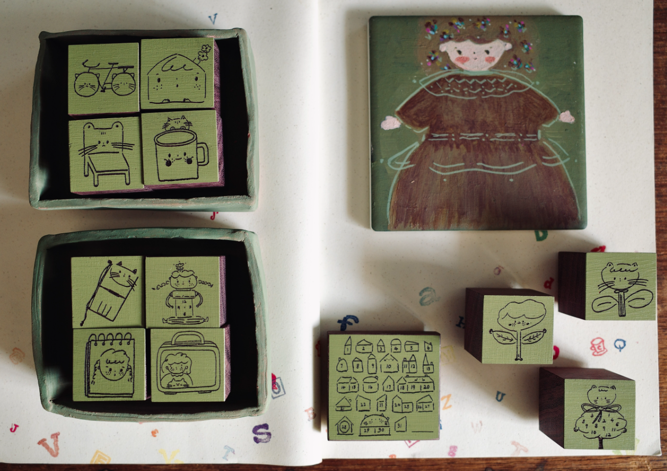 Hanen Studio - Daily Life Rubber Stamps