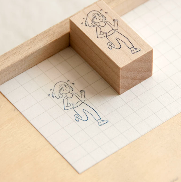 Blank book - Stamps - Litte Girl Series