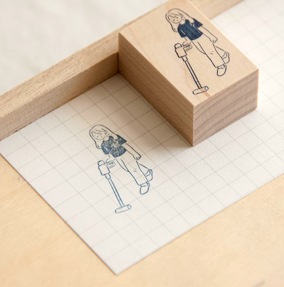 Blank book - Stamps - Litte Girl Series