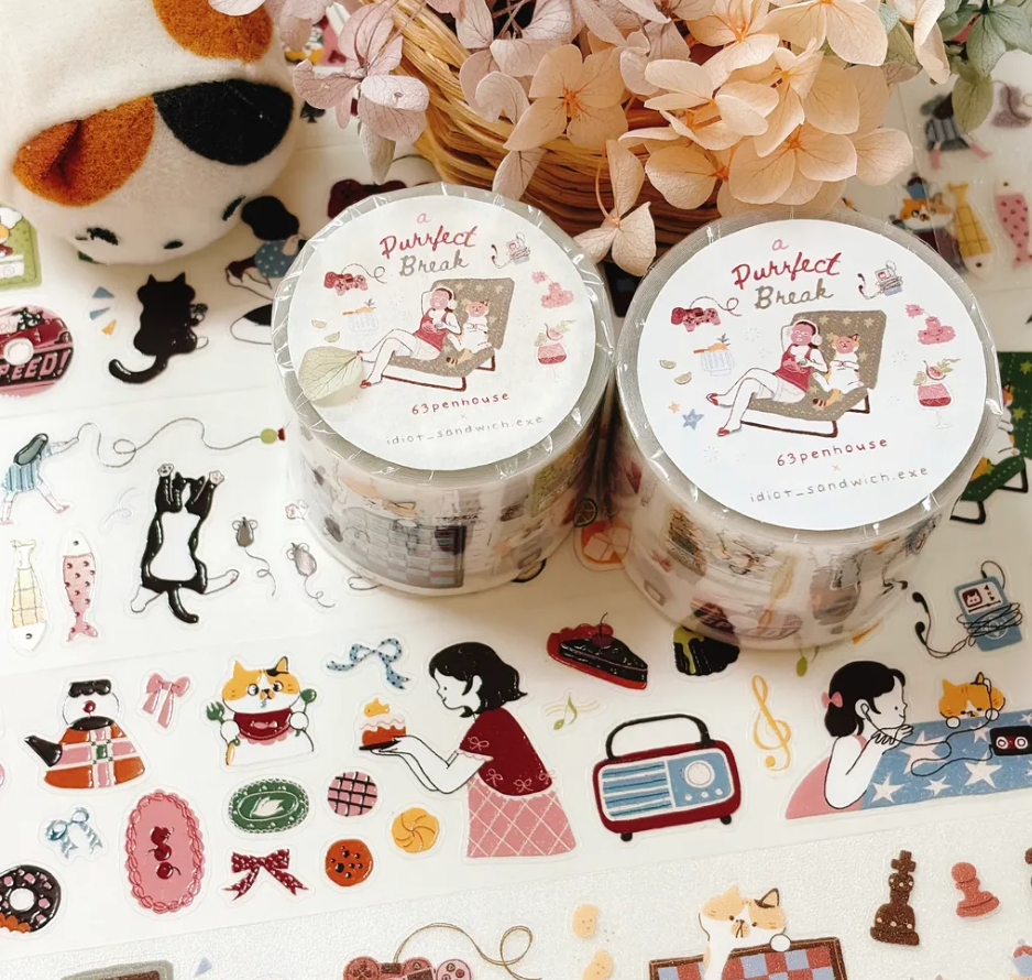 63penhouse - A Purrfect Break Die Cut Tape