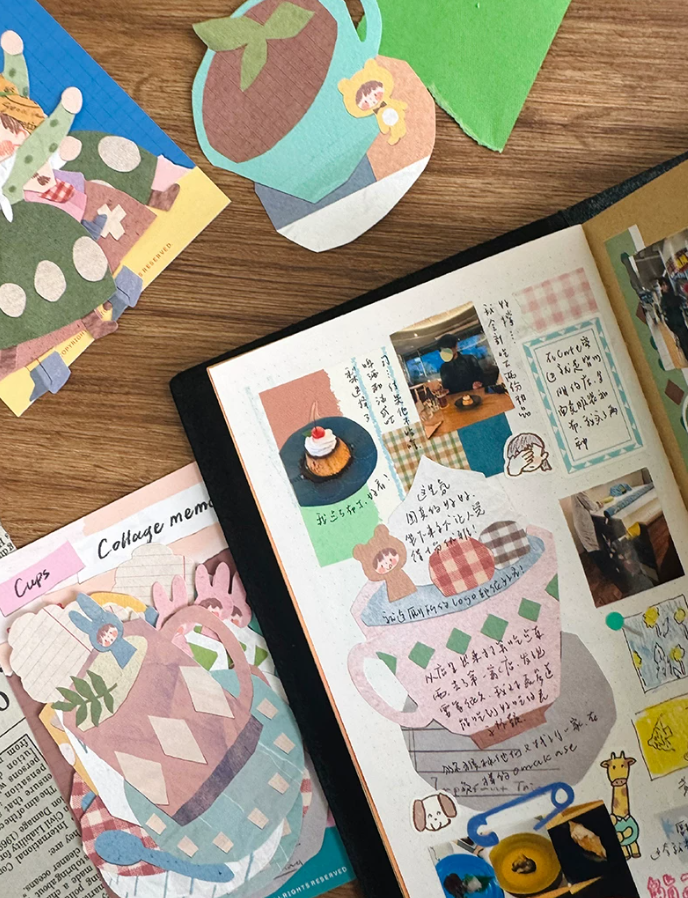 Molinta Memo Pad - Colage Memo - Tea Cups