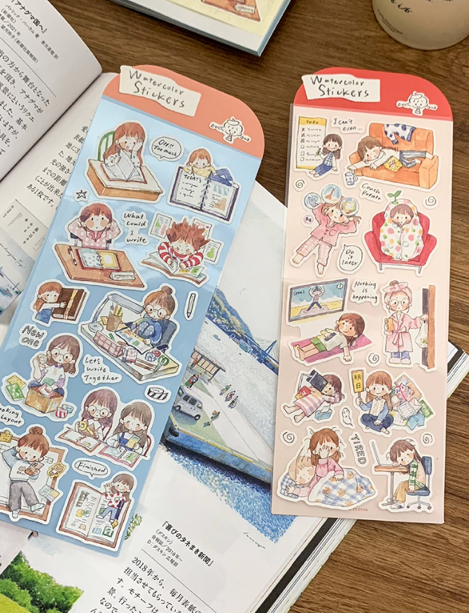 Molinta - Journal Watercolor Sticker Sheet