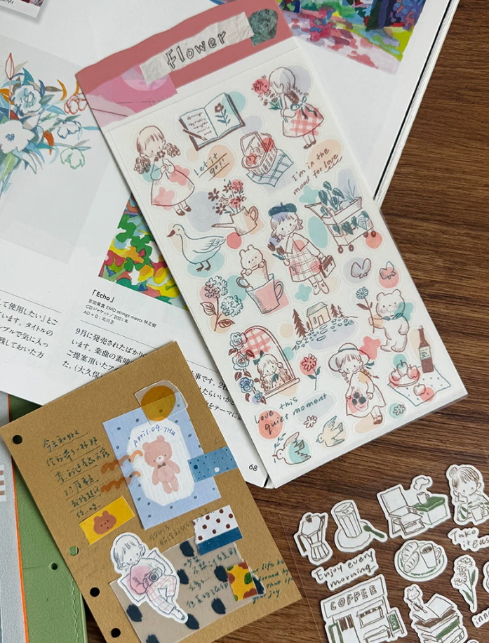 Molinta - Flower Collage Sticker Sheet