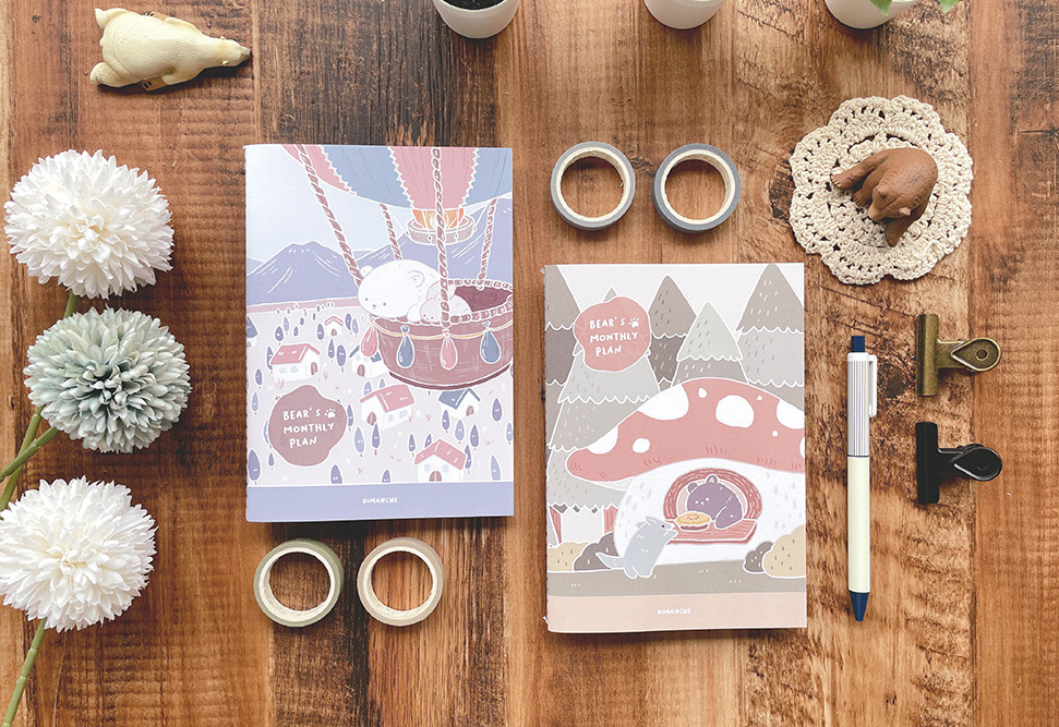 Dimanche - Monthly Undated Planner
