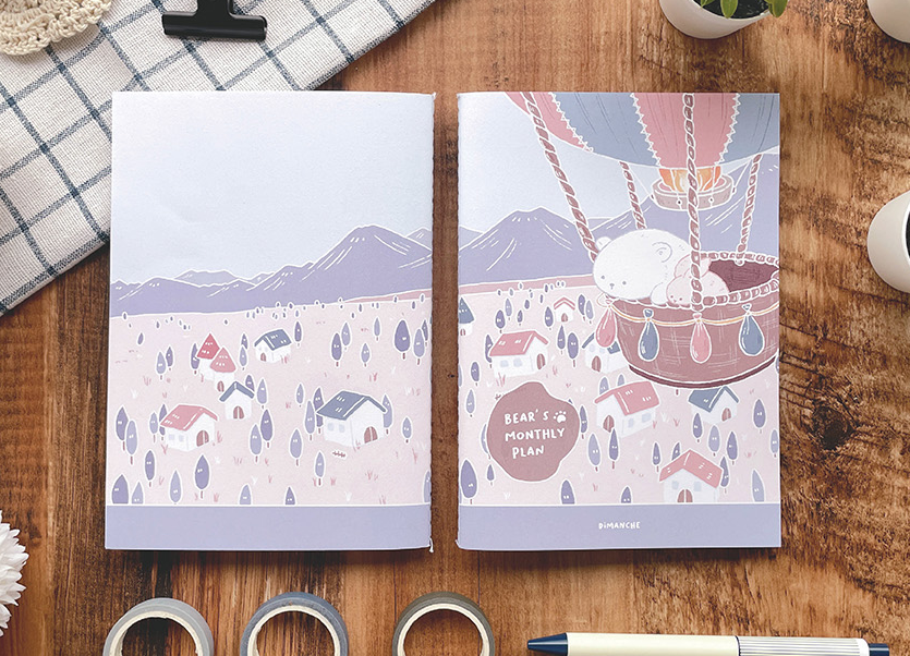 Dimanche - Monthly Undated Planner