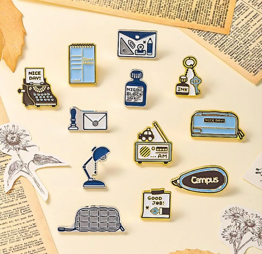 Eric Smallthings x Kokuyo Campus Style Metal Badge
