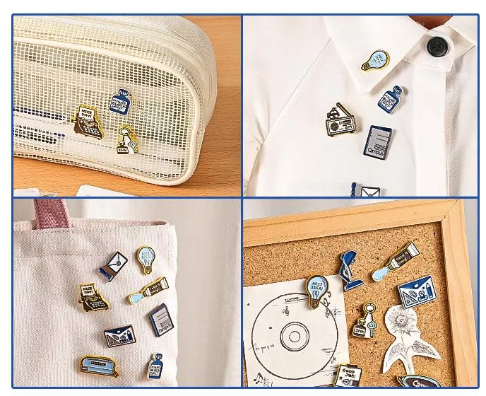 Eric Smallthings x Kokuyo Campus Style Metal Badge