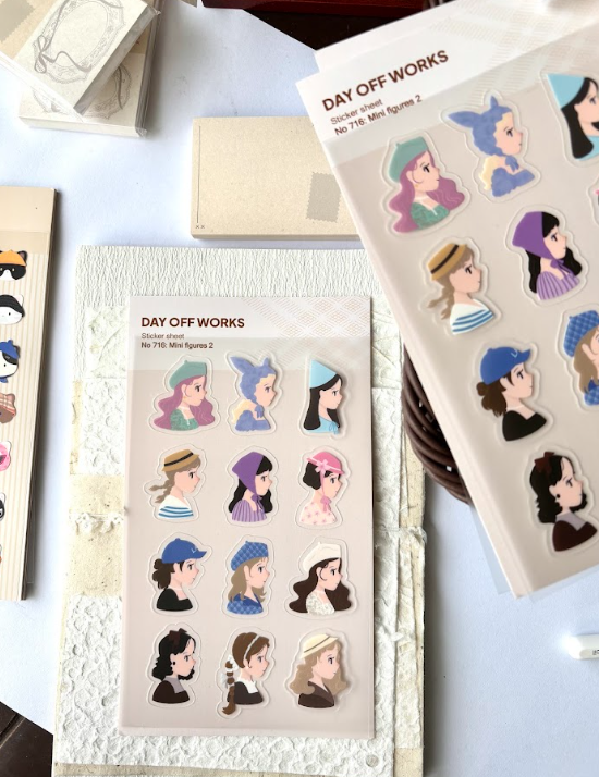 Dayoff Works Sticker Sheet - 716 - Mini Figures II