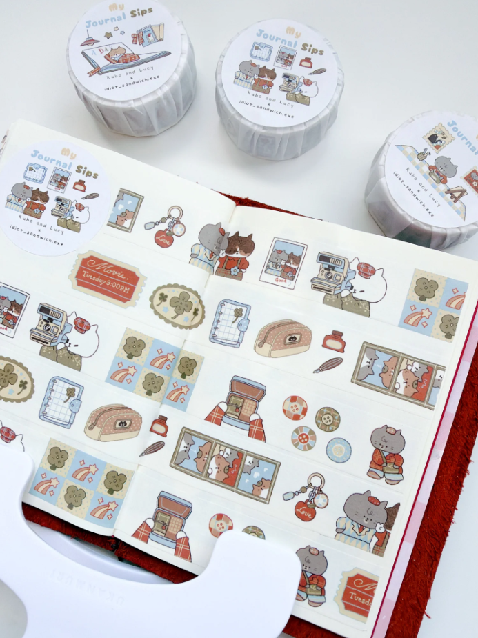KuboandLucy Stationery Co x Idiot Sandwich - My Journal Sips V.2 (Polaroid) Washi Tape