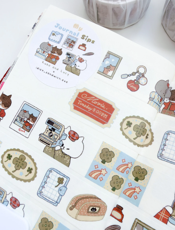 KuboandLucy Stationery Co x Idiot Sandwich - My Journal Sips V.2 (Polaroid) Washi Tape