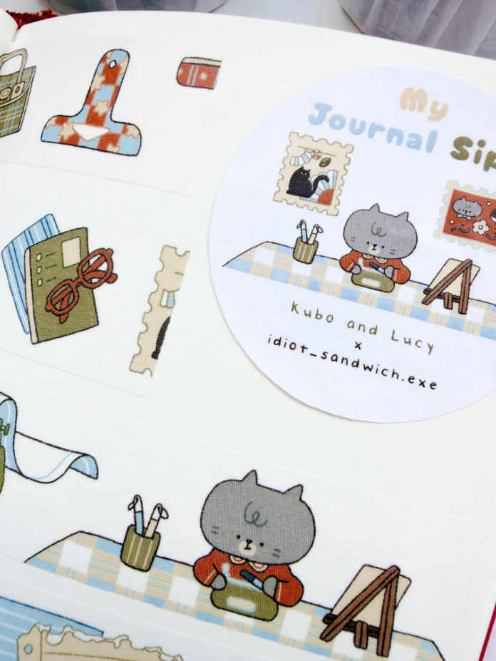 KuboandLucy Stationery Co x Idiot Sandwich - My Journal Sips V.3 (Stationery) Washi Tape