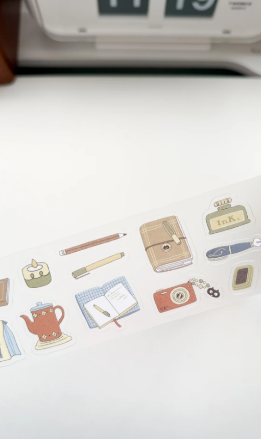 KuboandLucy Stationery Co x Idiot Sandwich - A Cup of Journaling P.E.T Tape