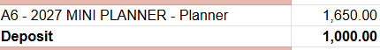2027 TAN PO in FB group - Planner 