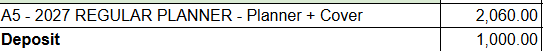2027 TAN PO in FB group - Planner + Cover