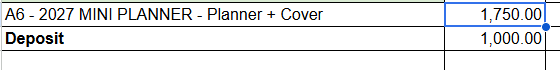 2027 TAN PO in FB group - Planner + Cover