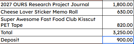 2027 Ours Research Journal PO in FB group 