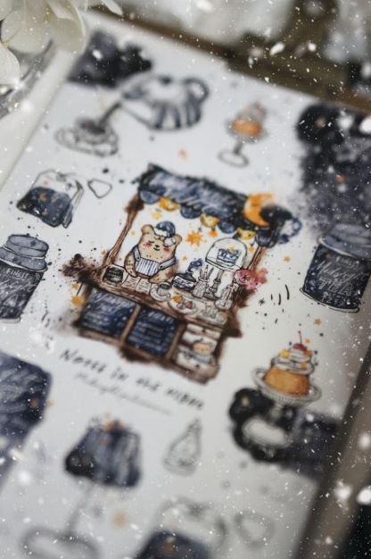 Black Milk Project - Notes in the Night - Washi Sticker Sheet