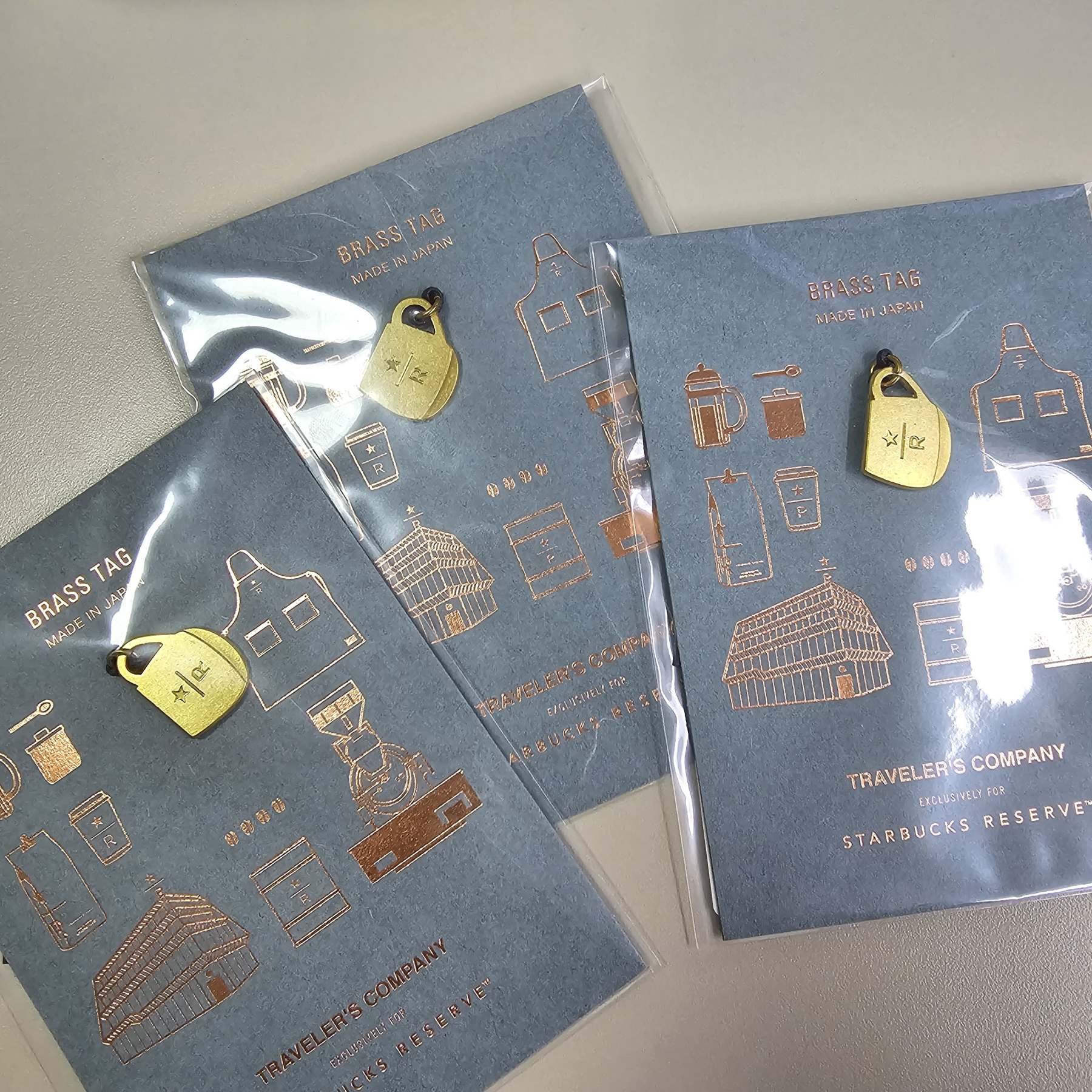 Traveler's Notebook Limited Set - Traveler's Factory X Starbucks Reserve Roastery Brass Tag - Mug