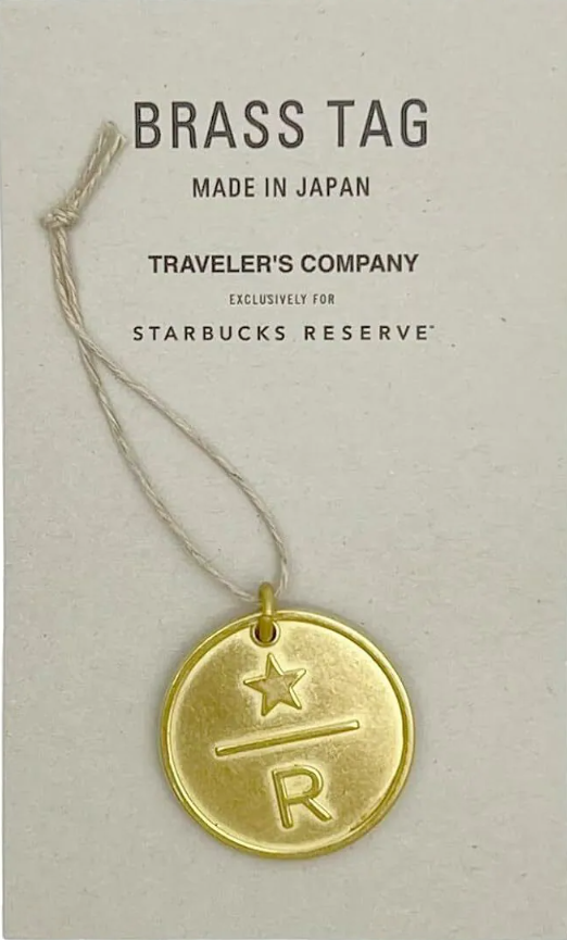 Traveler's Notebook Limited Set - Traveler's Factory X Starbucks Reserve Roastery Brass Tag