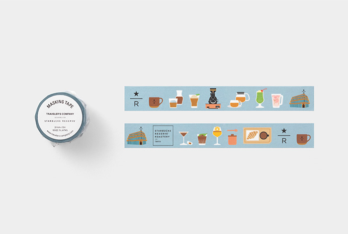Traveler's Notebook Limited Set - Traveler's Factory X Starbucks Reserve - Masking Tape