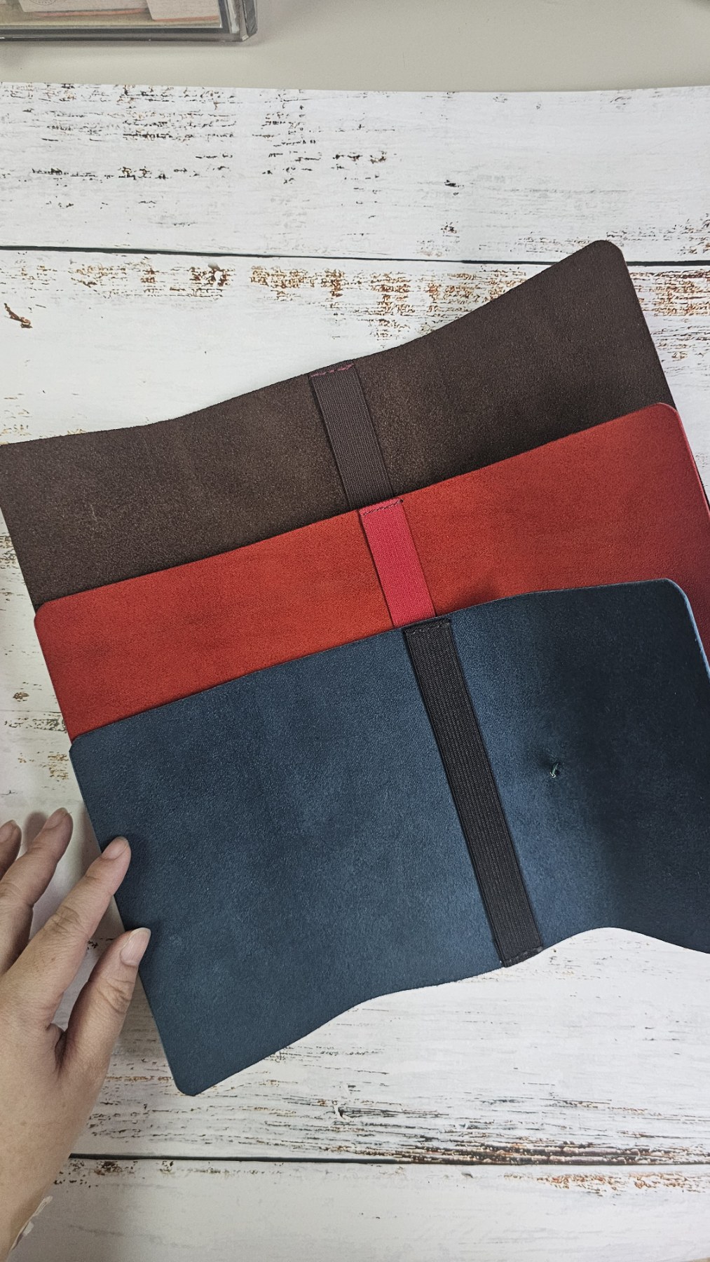 Premium Tri-Fold Leather Journal by Aina 