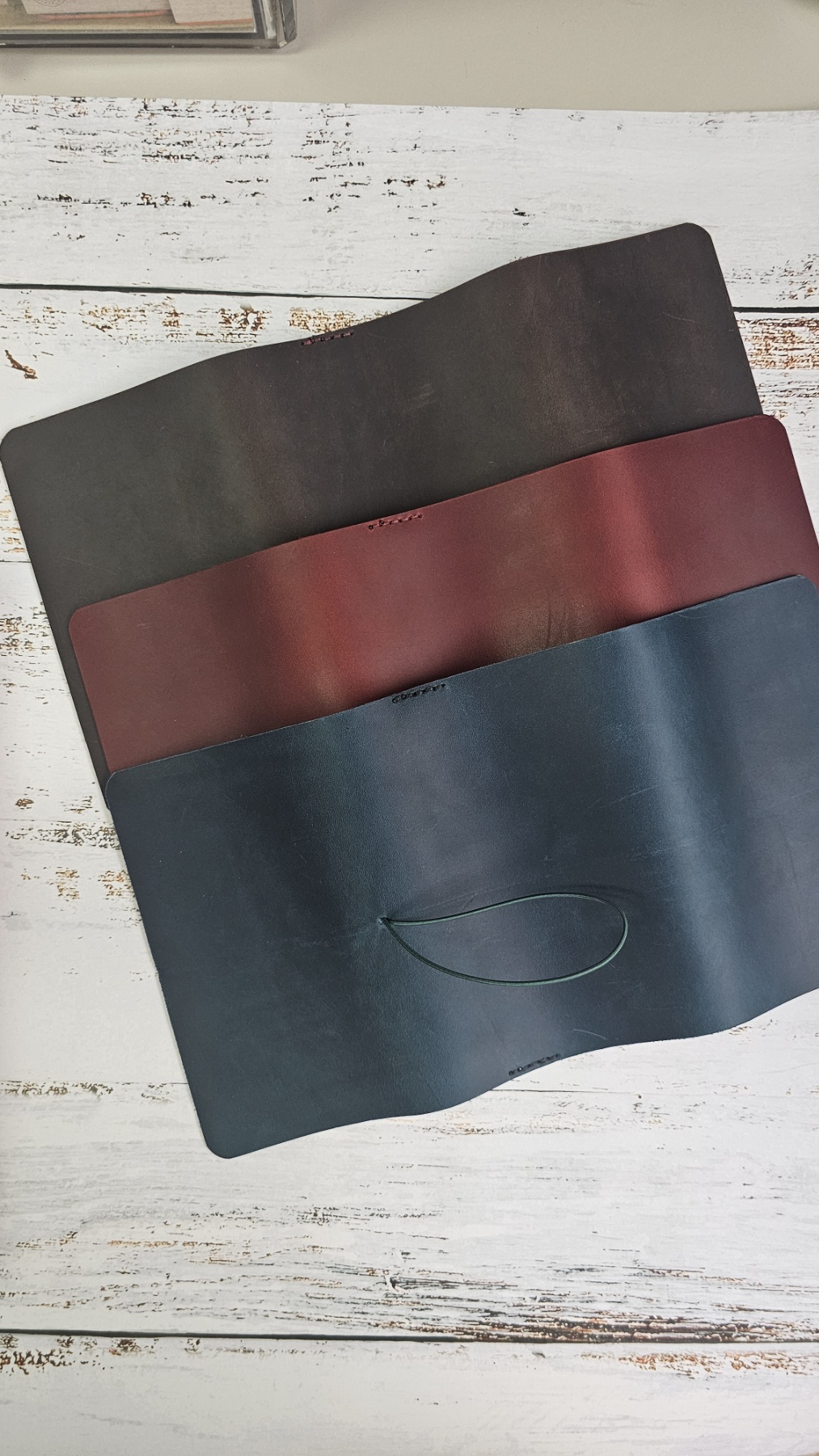 Premium Tri-Fold Leather Journal by Aina 