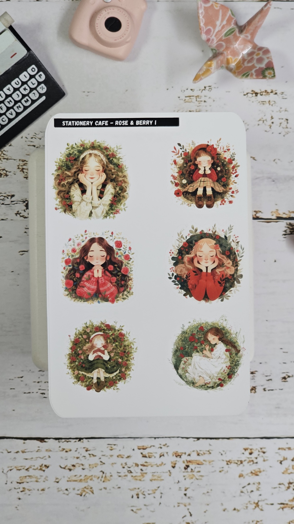 Stationery cafe - Sticker - Rose and Berry series