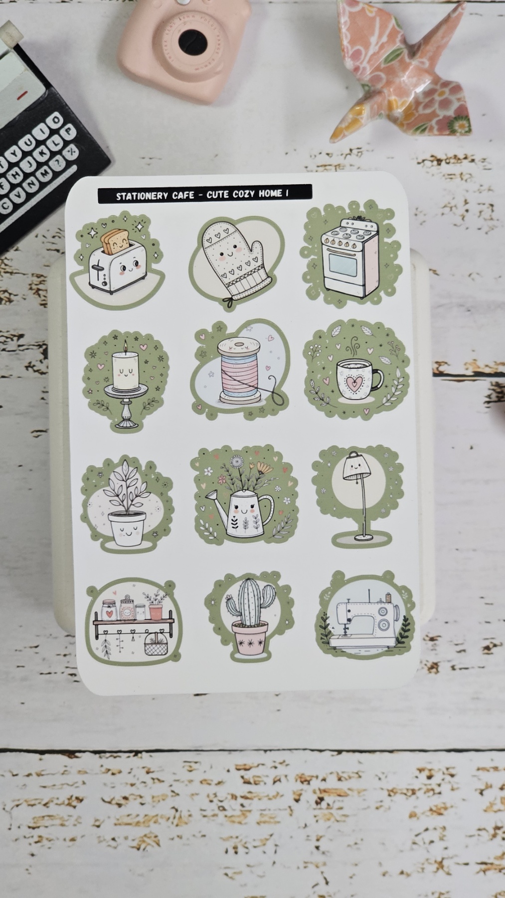 Stationery cafe - Sticker - Cute Cozy Home series
