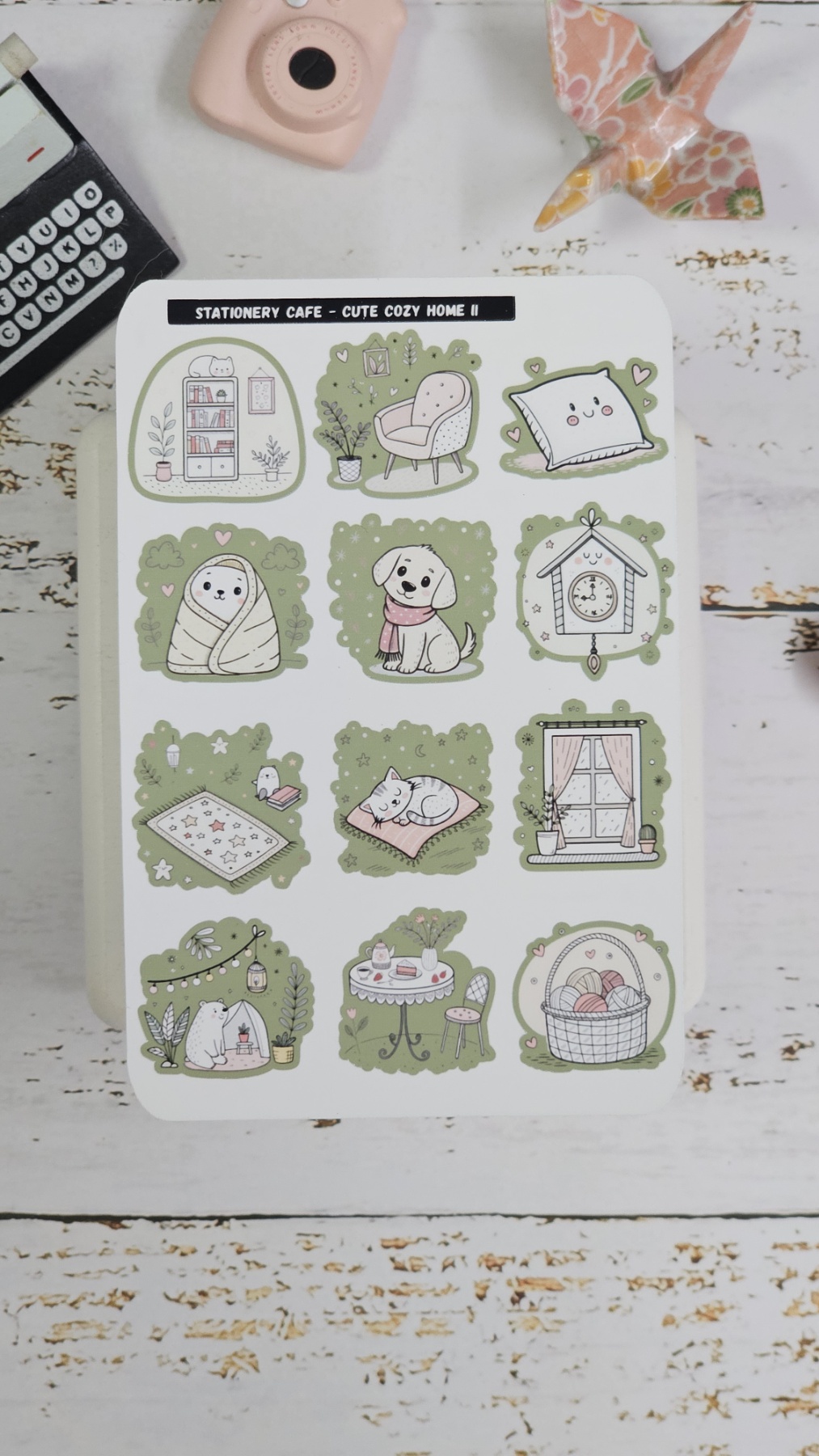 Stationery cafe - Sticker -  Cute Cozy Home series