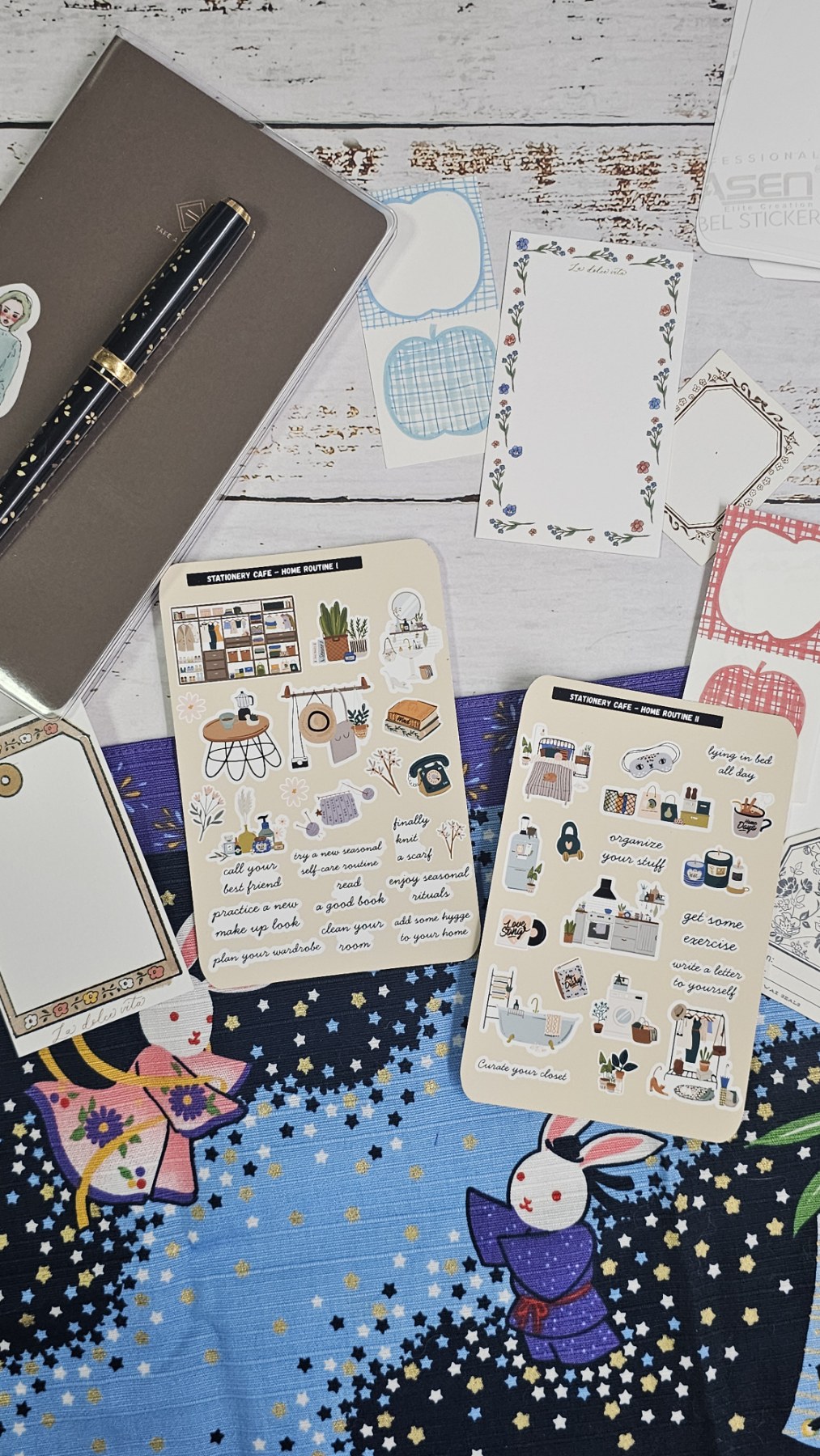 Stationery cafe - Sticker - Home Routine series