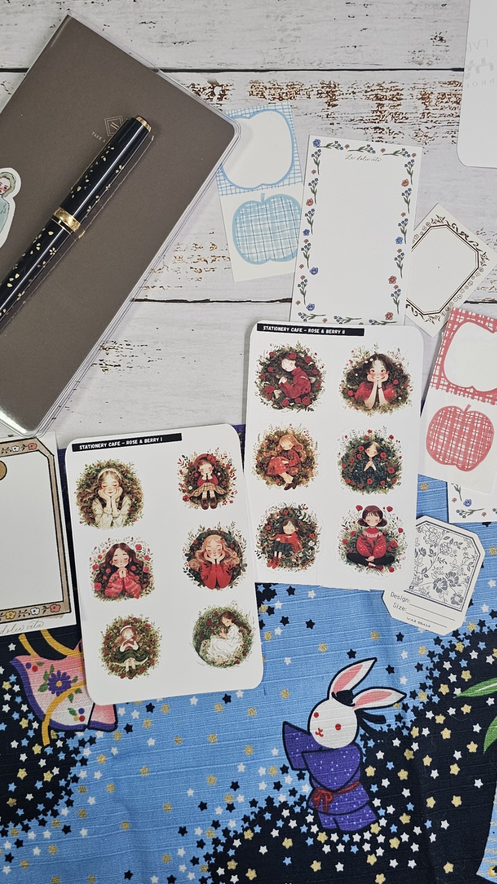 Stationery cafe - Sticker - Rose and Berry series