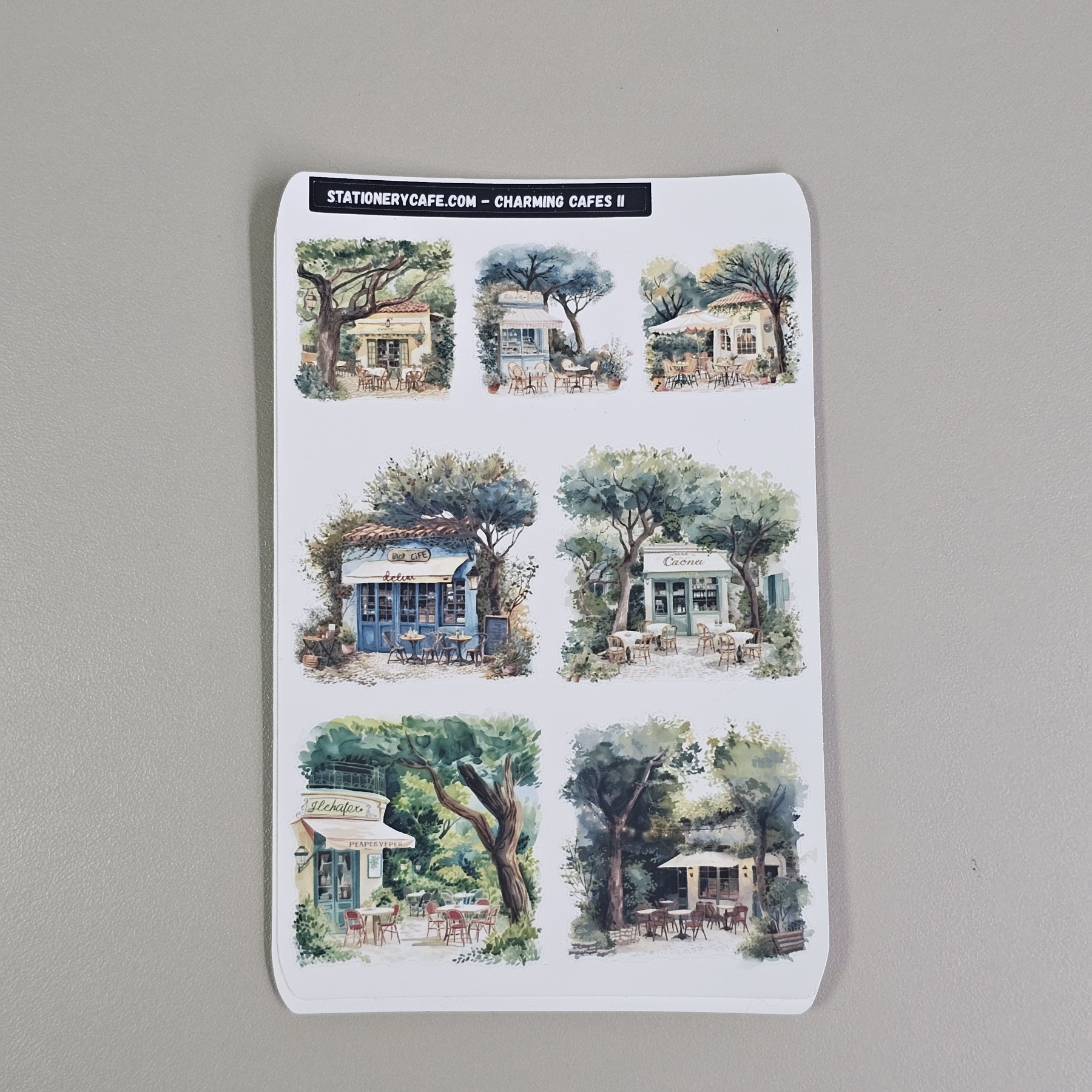 Stationery cafe - Sticker -  Charming Cafe series