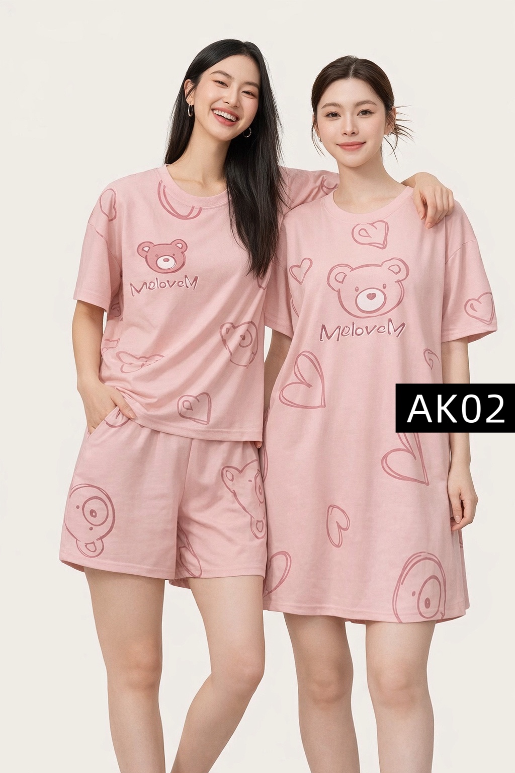 AK02 ( 睡衣三件套 )