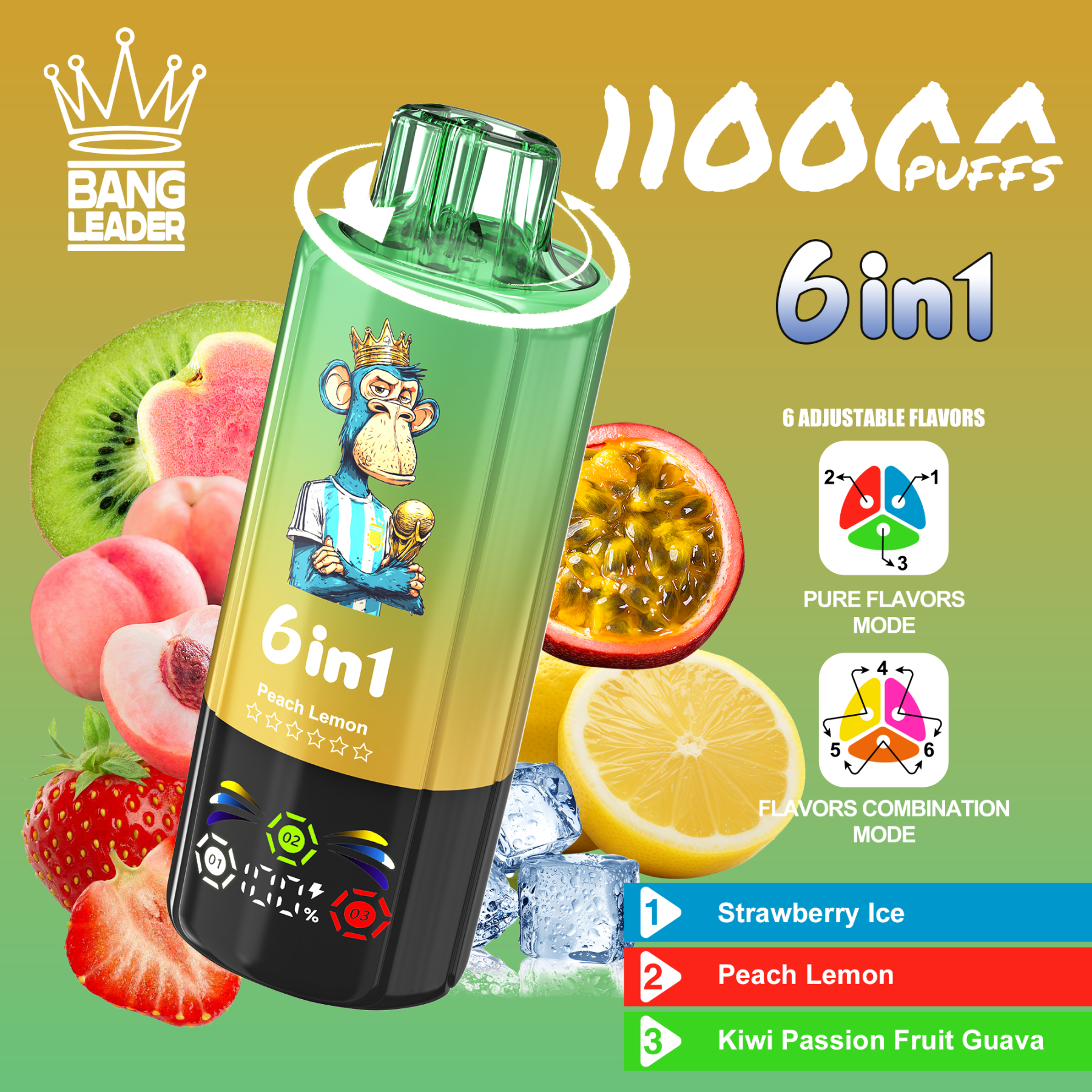 Bang Leader 110K Puffs 6 in 1