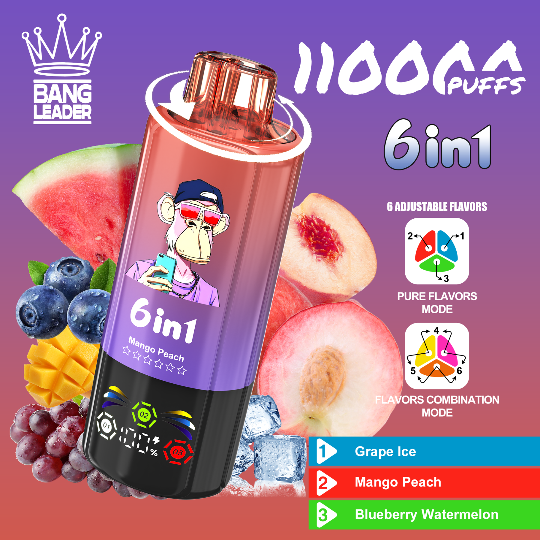Bang Leader 110K Puffs 6 in 1