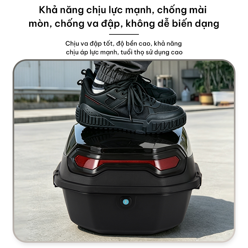 Két xe máy, nhiều màu sắc để lựa chọn, dung tích siêu lớn, chống nước và mưa, có dải phản quang, khóa an ninh, kèm bộ phụ kiện lắp đặt