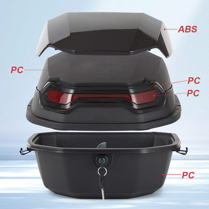 摩托车电瓶车尾箱后备箱型号020丨Electric scooter trunk motorcycle tail box Model 020