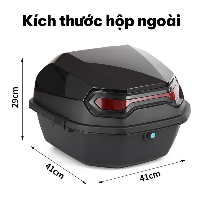 Két xe máy, nhiều màu sắc để lựa chọn, dung tích siêu lớn, chống nước và mưa, có dải phản quang, khóa an ninh, kèm bộ phụ kiện lắp đặt