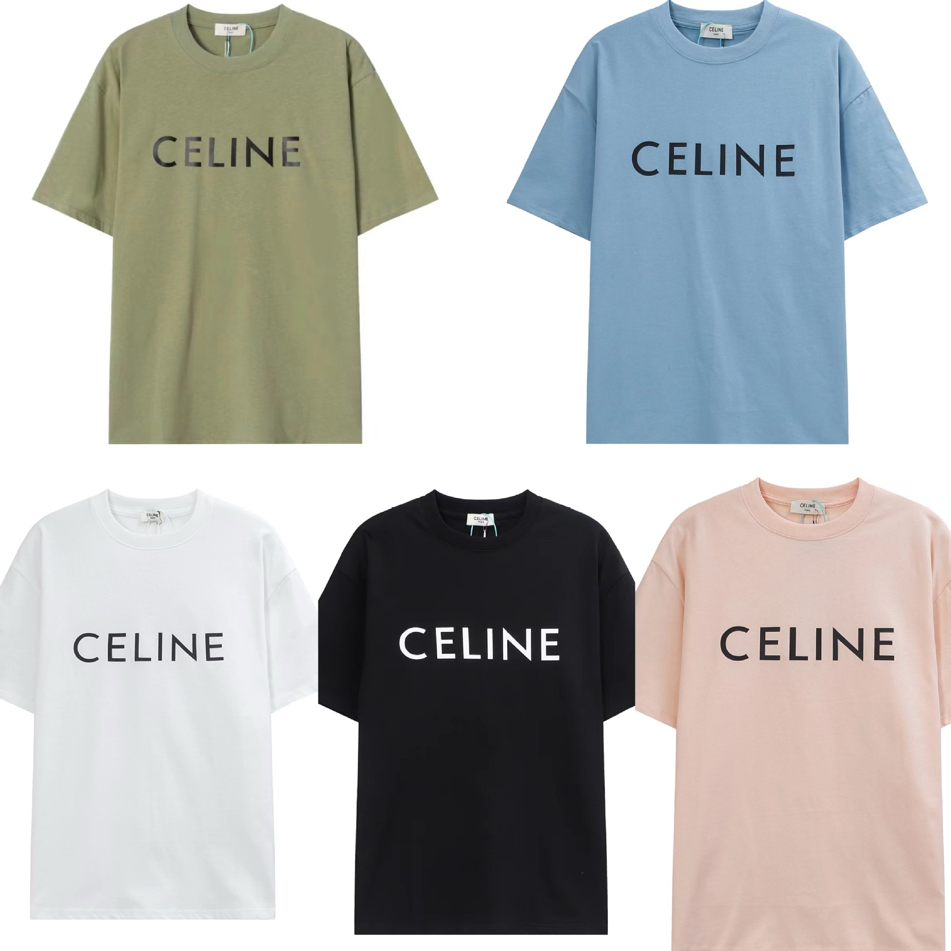 2025年春夏新作 リサ・セイムスタイル【CELINE】セリーヌ クラシックレター半袖Tシャツ